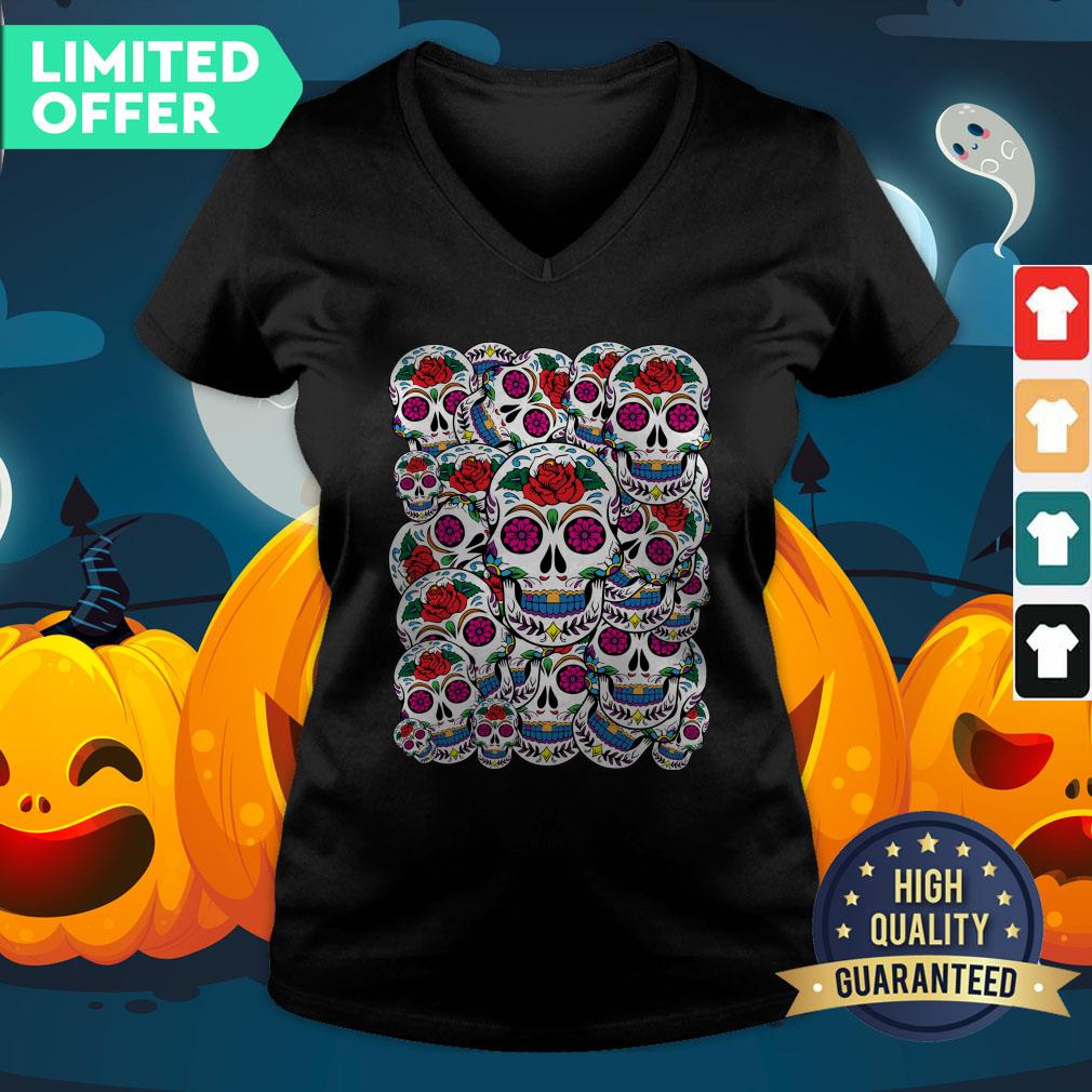 Sugar Skulls Galore Day Of The Dead Muertos Shirt
