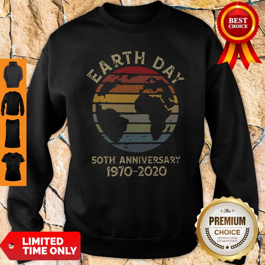 Official Retro Earth Day 50th Anniversary 1970 Retro Sunset Shirt