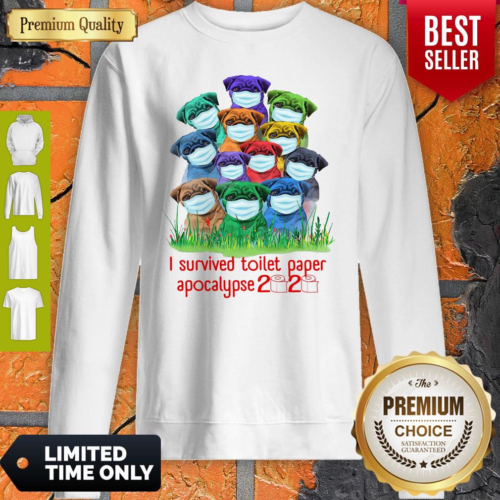 Awesome Pug I Survived Toilet Paper Apocalypse 2020 Shirt