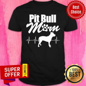 Pitbull Mom Heart Beat Shirt