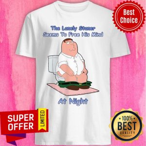 Top The Lonely Stoner Seems To Free His Mind At Night Shirt