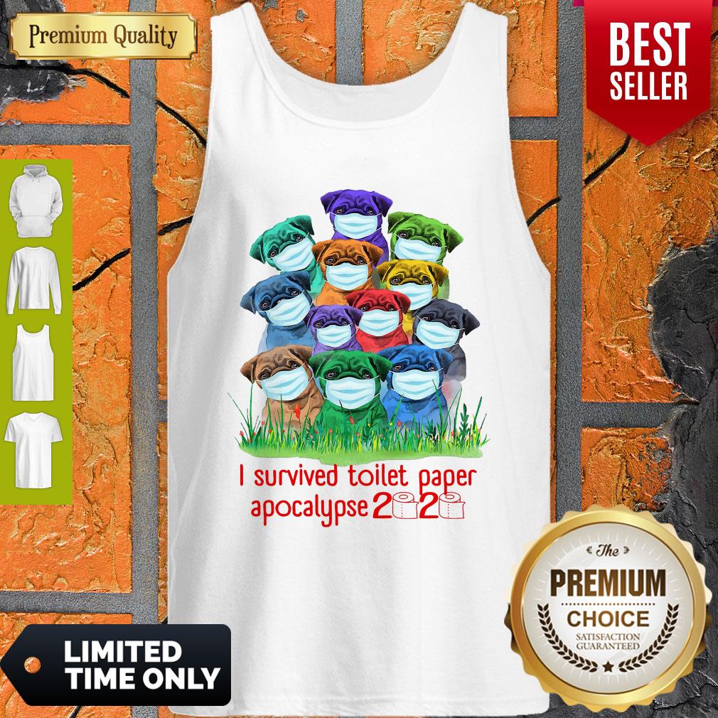 Awesome Pug I Survived Toilet Paper Apocalypse 2020 Shirt