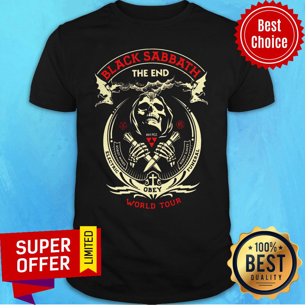 The Death Black Sabbath The End Obey World Tour Shirt