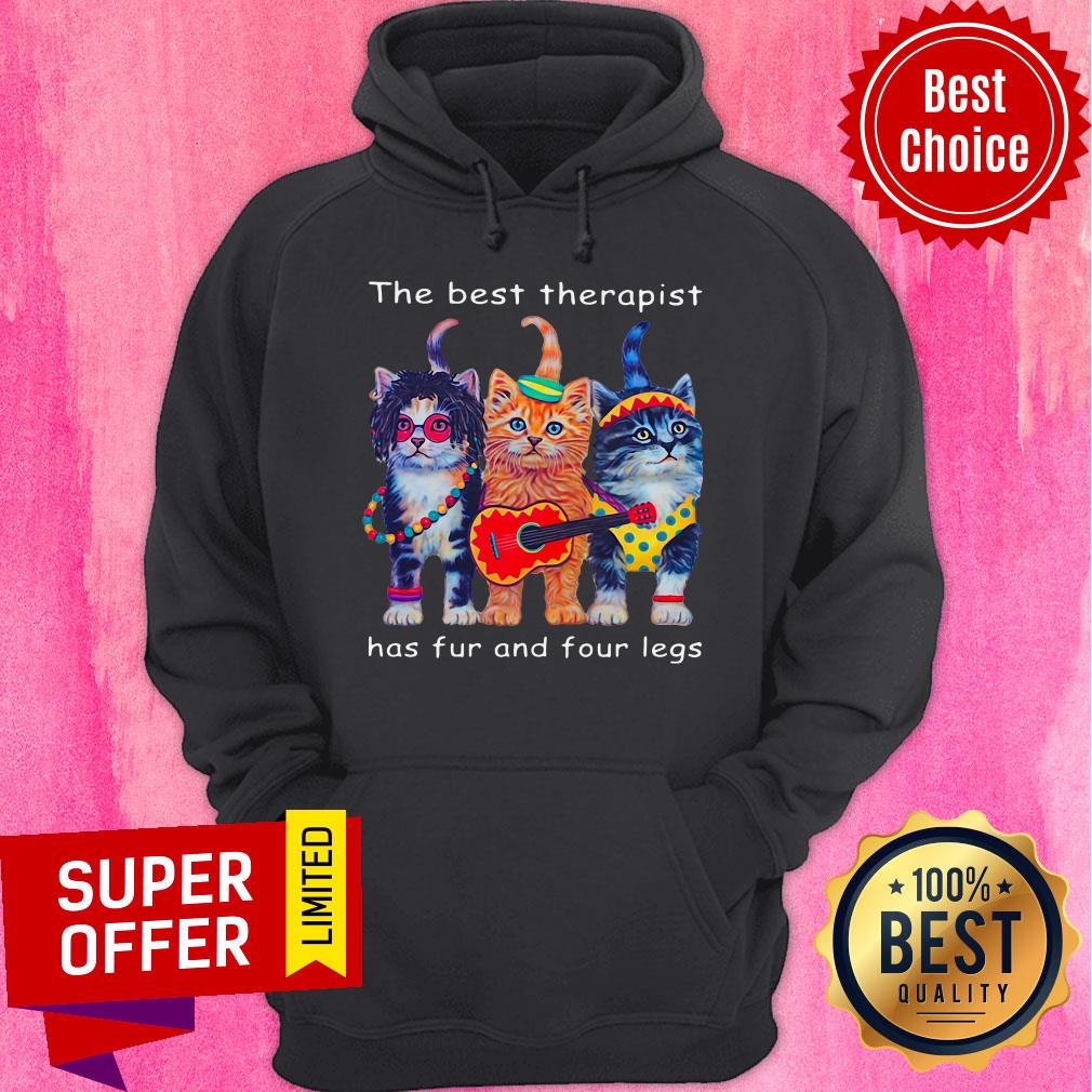 Three Cats The Best Therapist Has Fur And Four Legs Shirt
