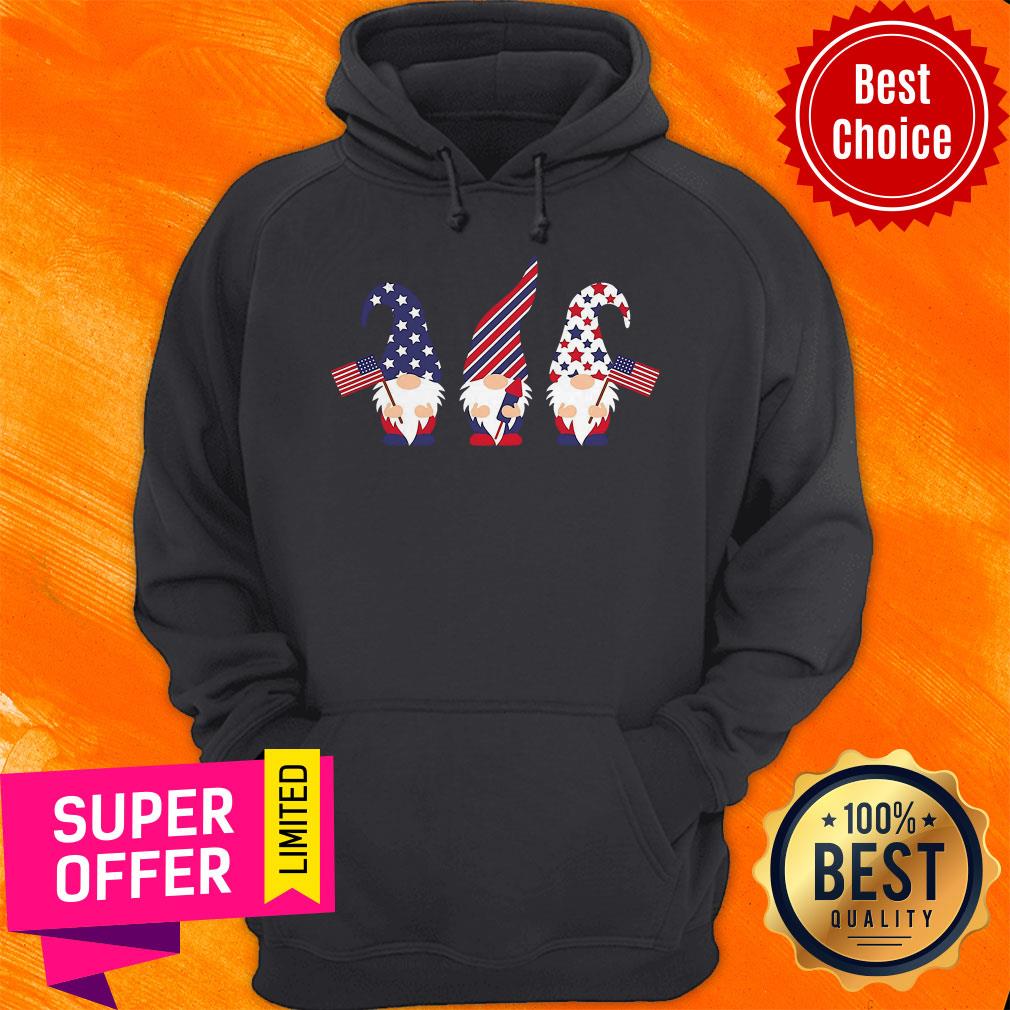 Top 4th Of July Gnome American Flag Shirt