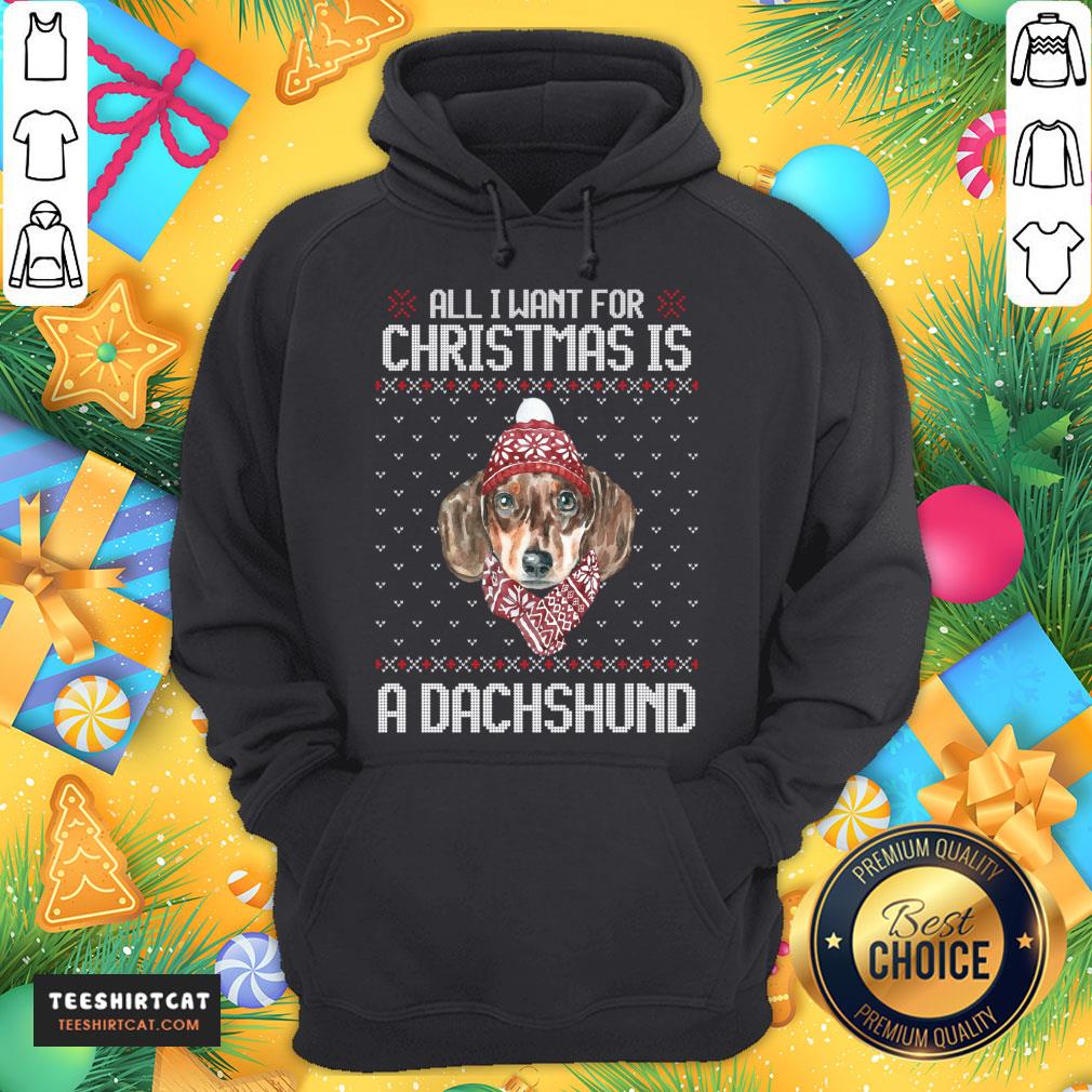 Top All I Want For Christmas Is A Dachshund Christmas T-Shirt