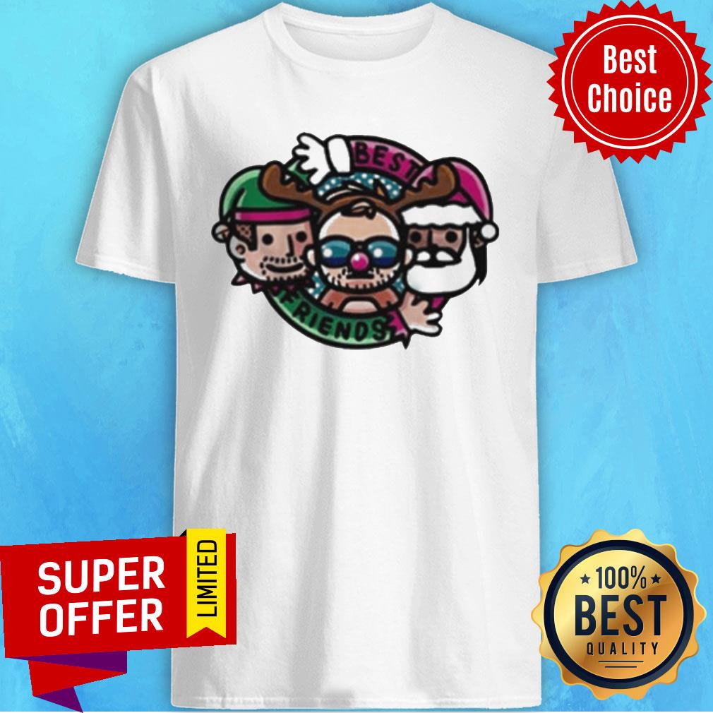 Top Best Friends And Orange Cassidy Best Friends Christmas Cartoon Tee Shirt