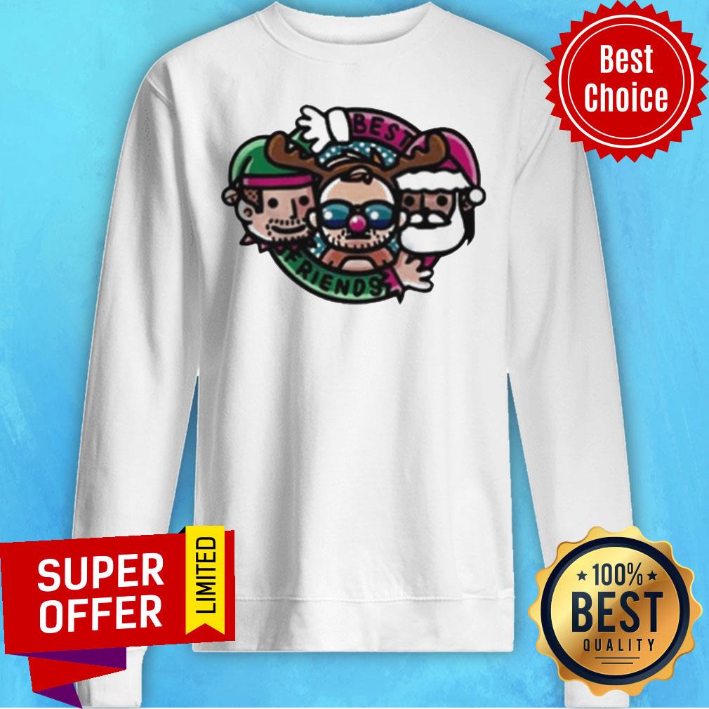 Top Best Friends And Orange Cassidy Best Friends Christmas Cartoon Tee Shirt