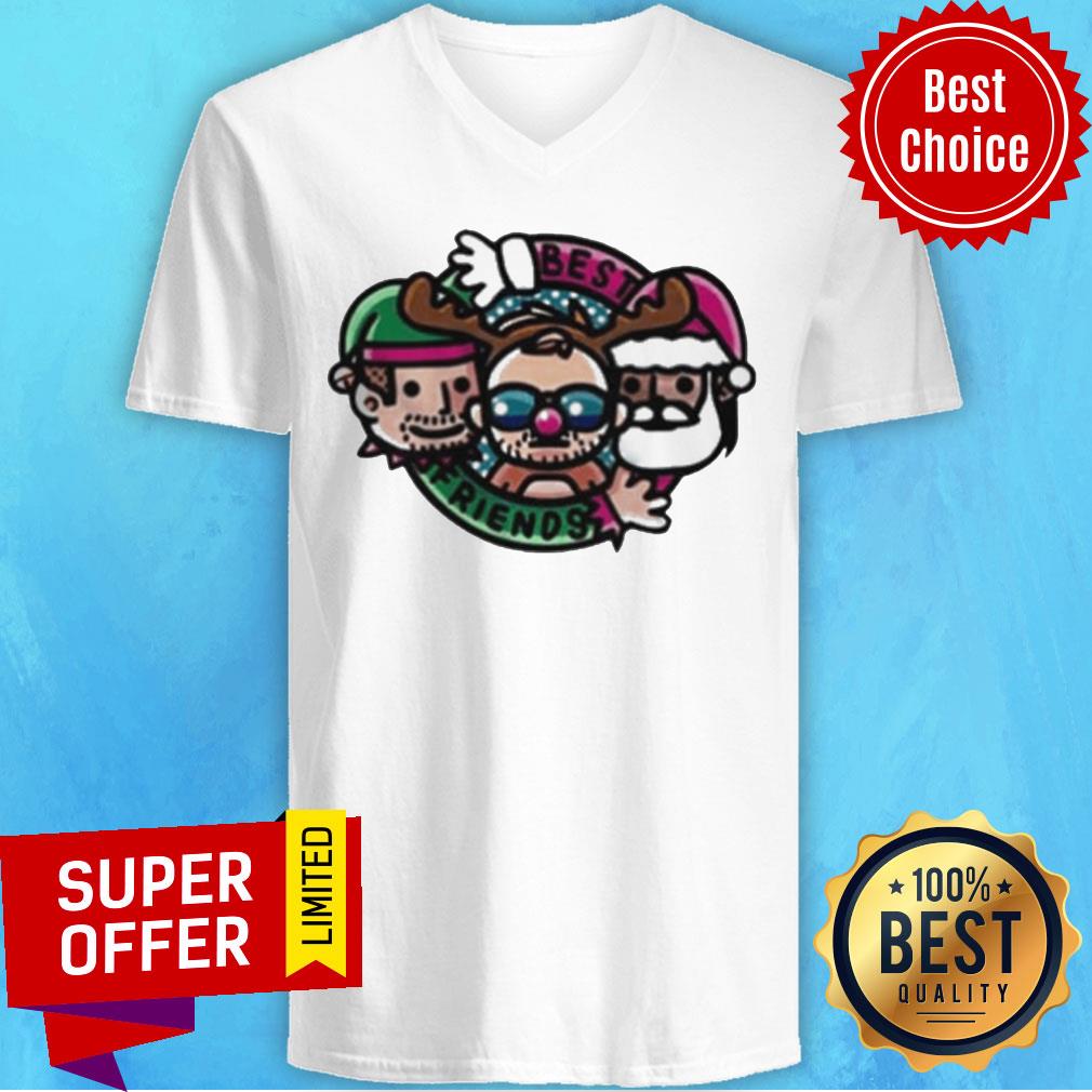 Top Best Friends And Orange Cassidy Best Friends Christmas Cartoon Tee Shirt