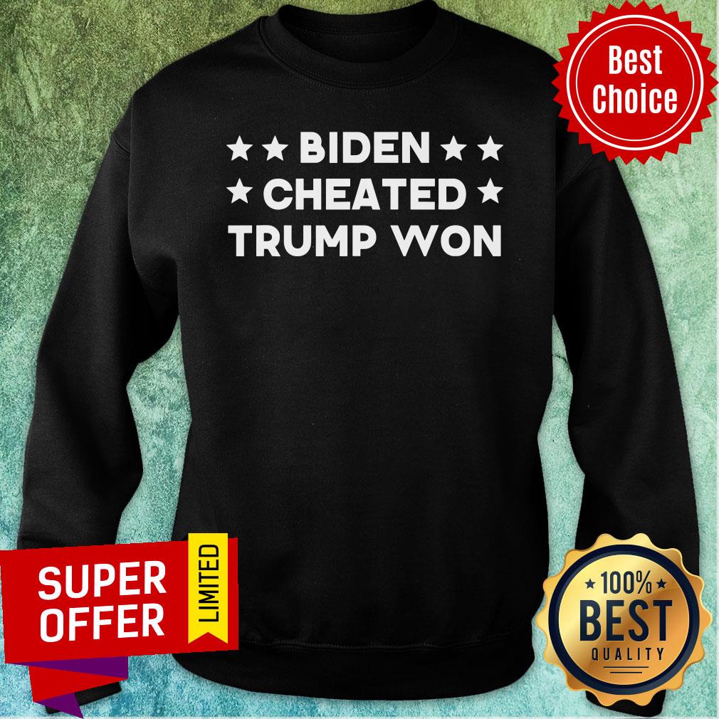Top Biden Cheated Trump Won Not My President Joe Biden Stars Shirt
