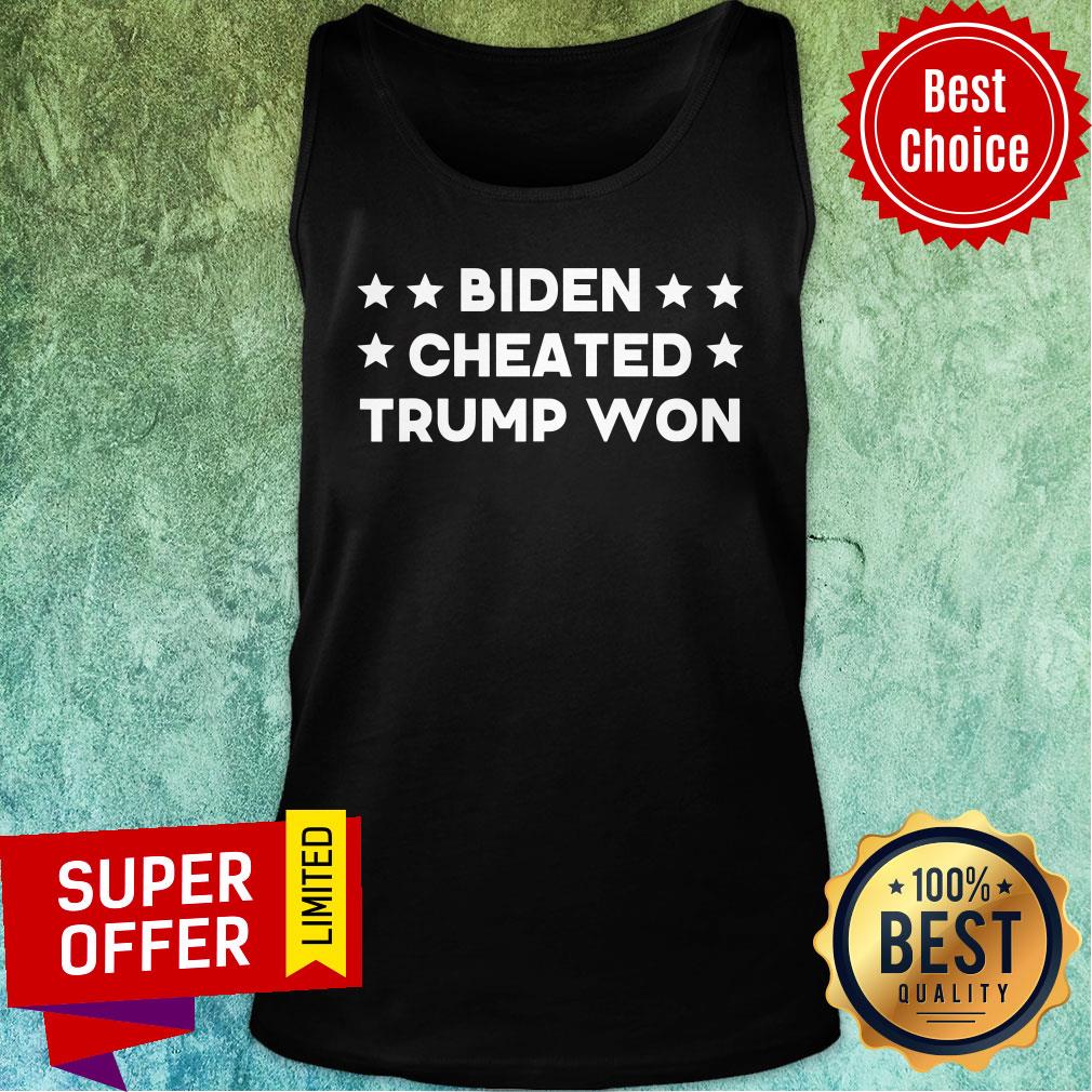 Top Biden Cheated Trump Won Not My President Joe Biden Stars Shirt