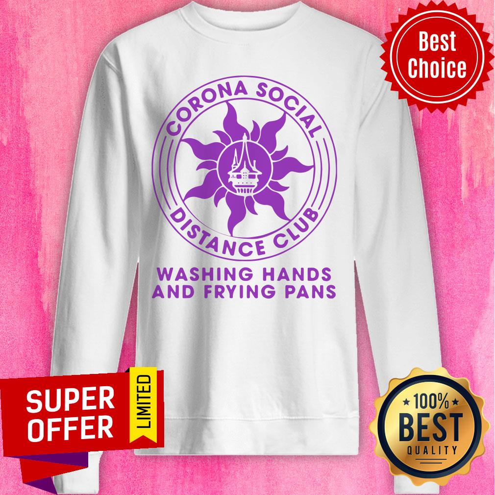 Top Corona Social Distance Club Washing Hands And Frying Pans Shirt