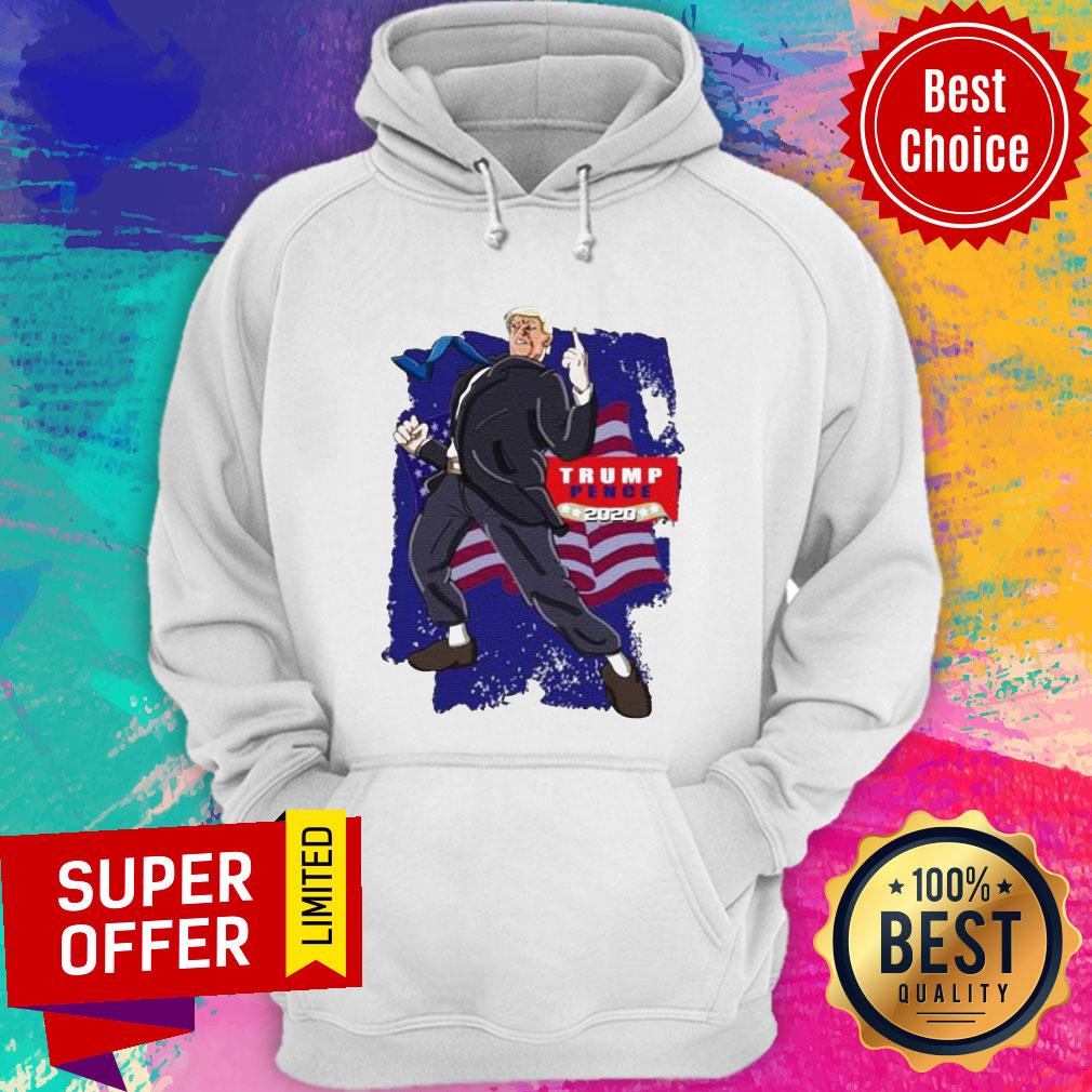 Top Donald Trump Pence 2020 American Flag Shirt