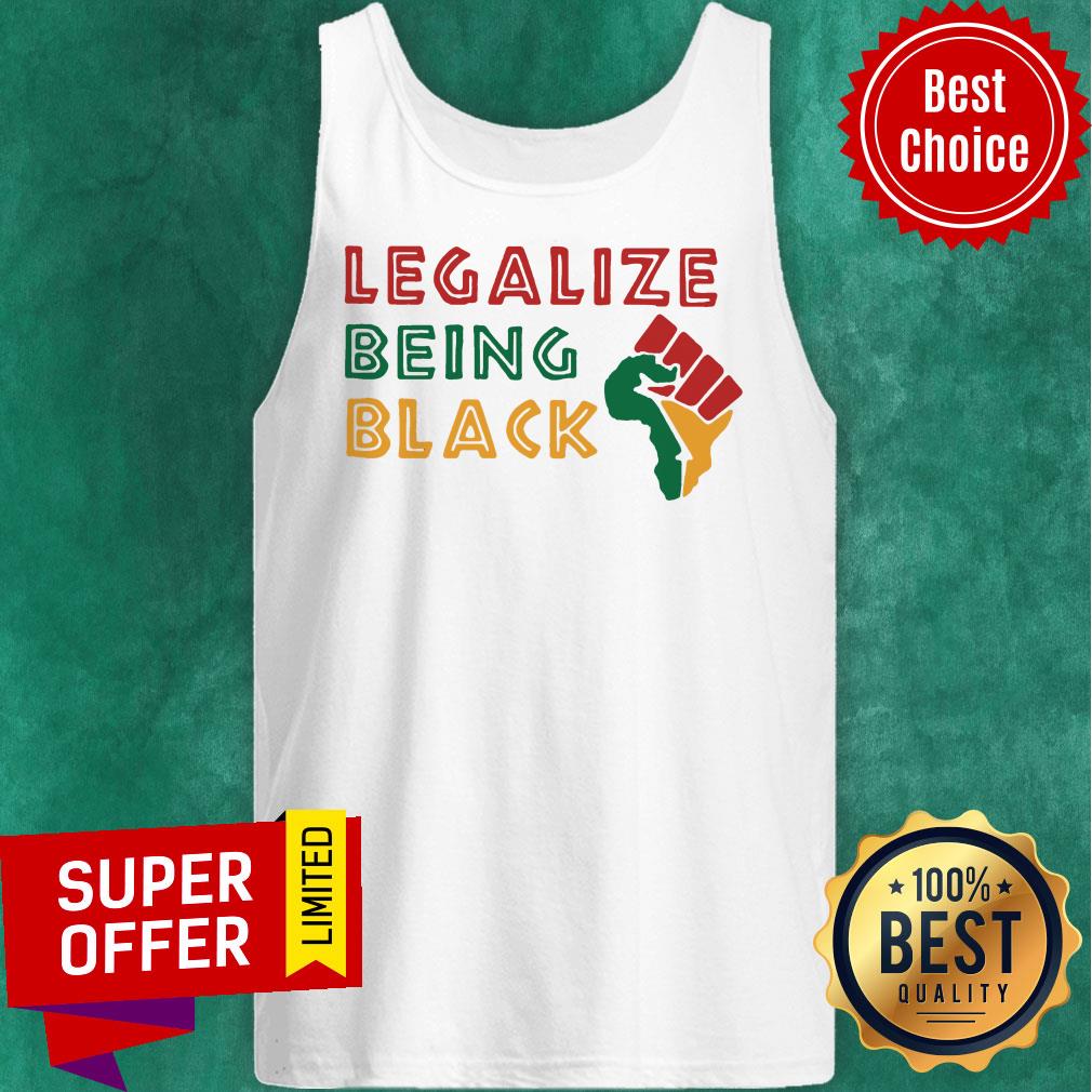 Top Fist Isolated Legalize Being Black Shirt
