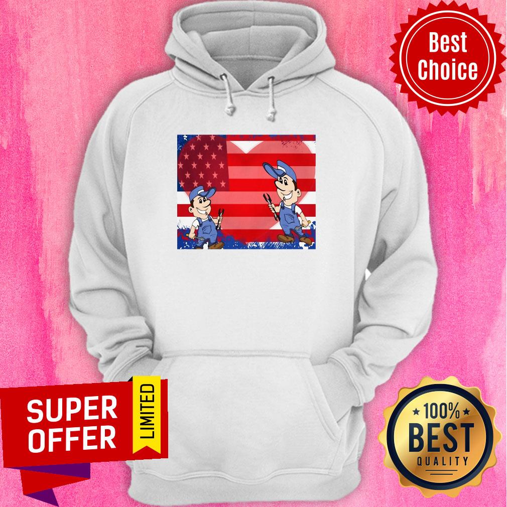 Top Fix Your Heart America Flag Shirt