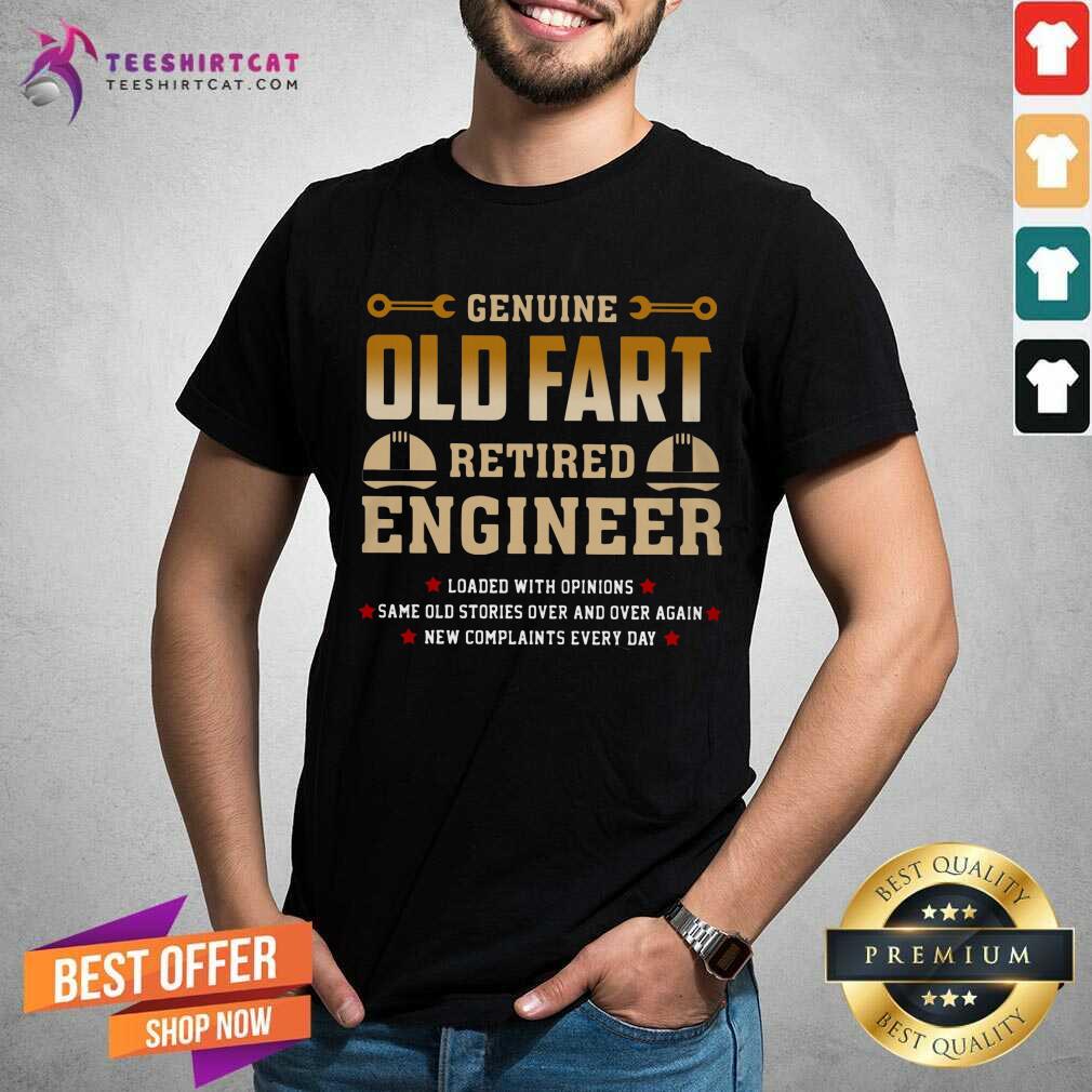 Top Genius Old Fart Retired Engineer Shirt