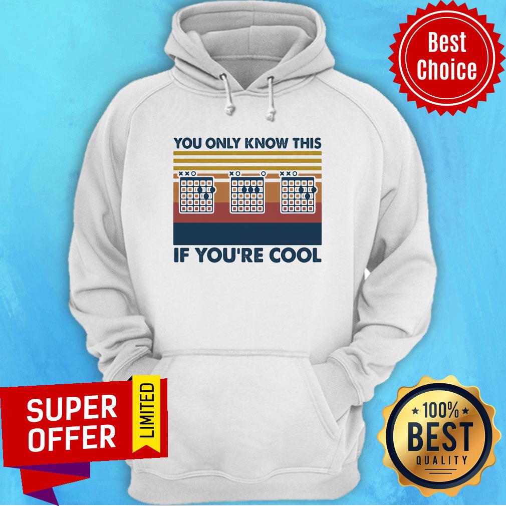 Top Guitar You Only Know This If You’re Cool Vintage Retro Shirt