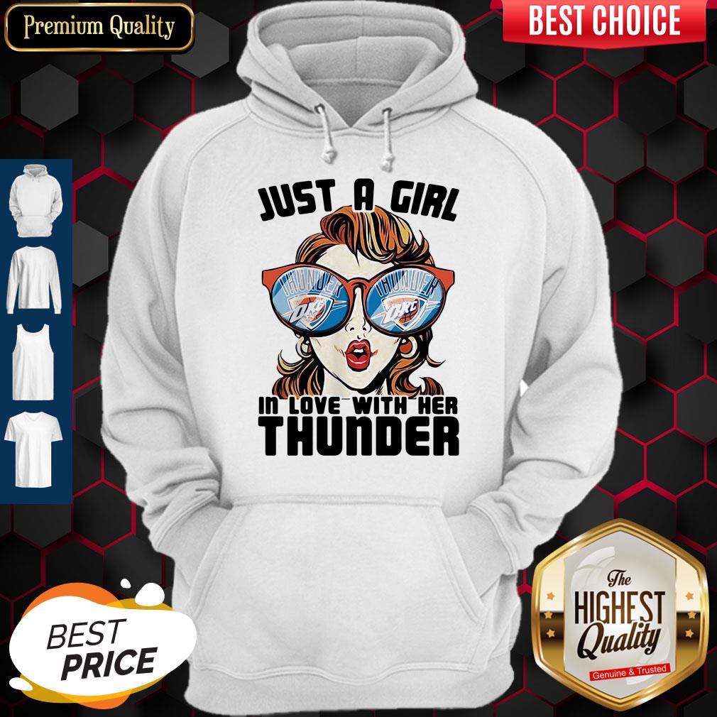 Top Just A Girl In Love With Her Oklahoma City Thunder Shirt