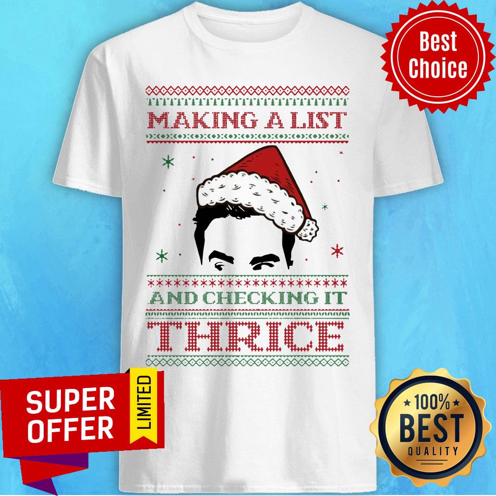Top Making A List And Checking It Twice Ugly Christmas Shirt