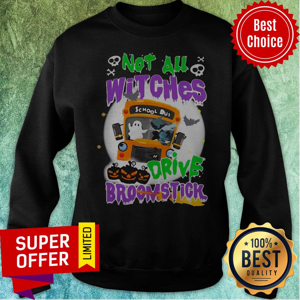Top Pumpkin Ghost Halloween Not All Witches Drive Broomstick Shirt
