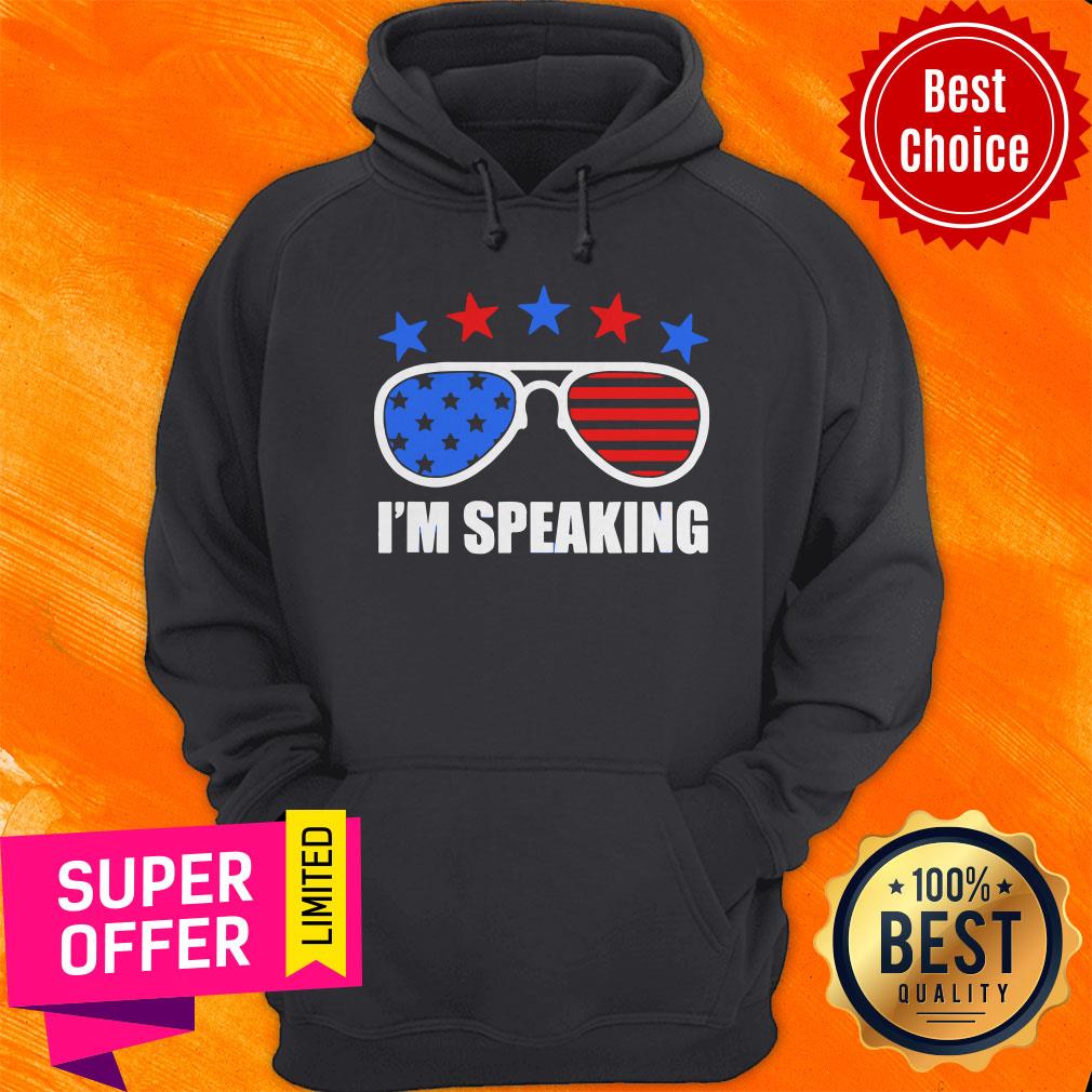 Top Star And Glass I’m Speaking American Flag Glass Shirt