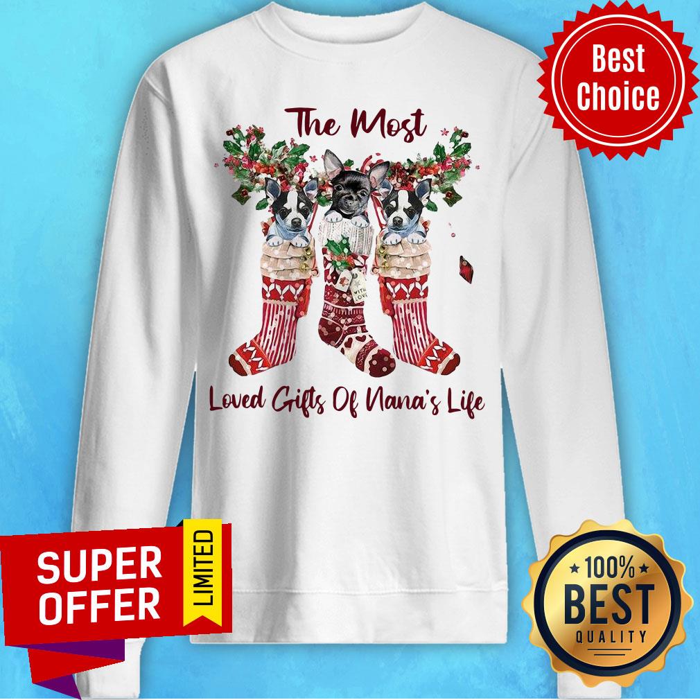 Top The Most Loved Gifts Of Nana’s Life Christmas Shirt