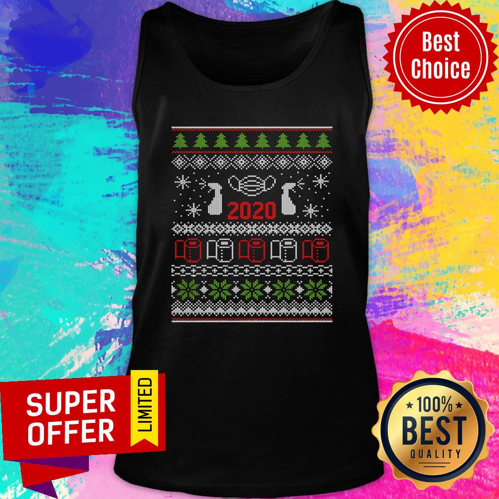 Ugly Christmas Sweater 2020 Toilet Paper Pandemic Funny Xmas Gifts Shirt