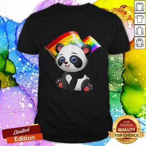 Wonderful LGBT Flag T Cute Panda Bear Gay Lesbian Men Women Gift Shirt