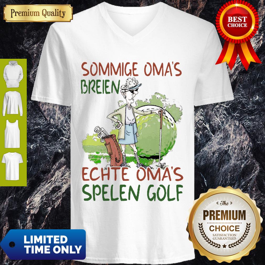 Awesome Sommige Oma’s Breien Echte Oma’s Spelen Golf Shirt