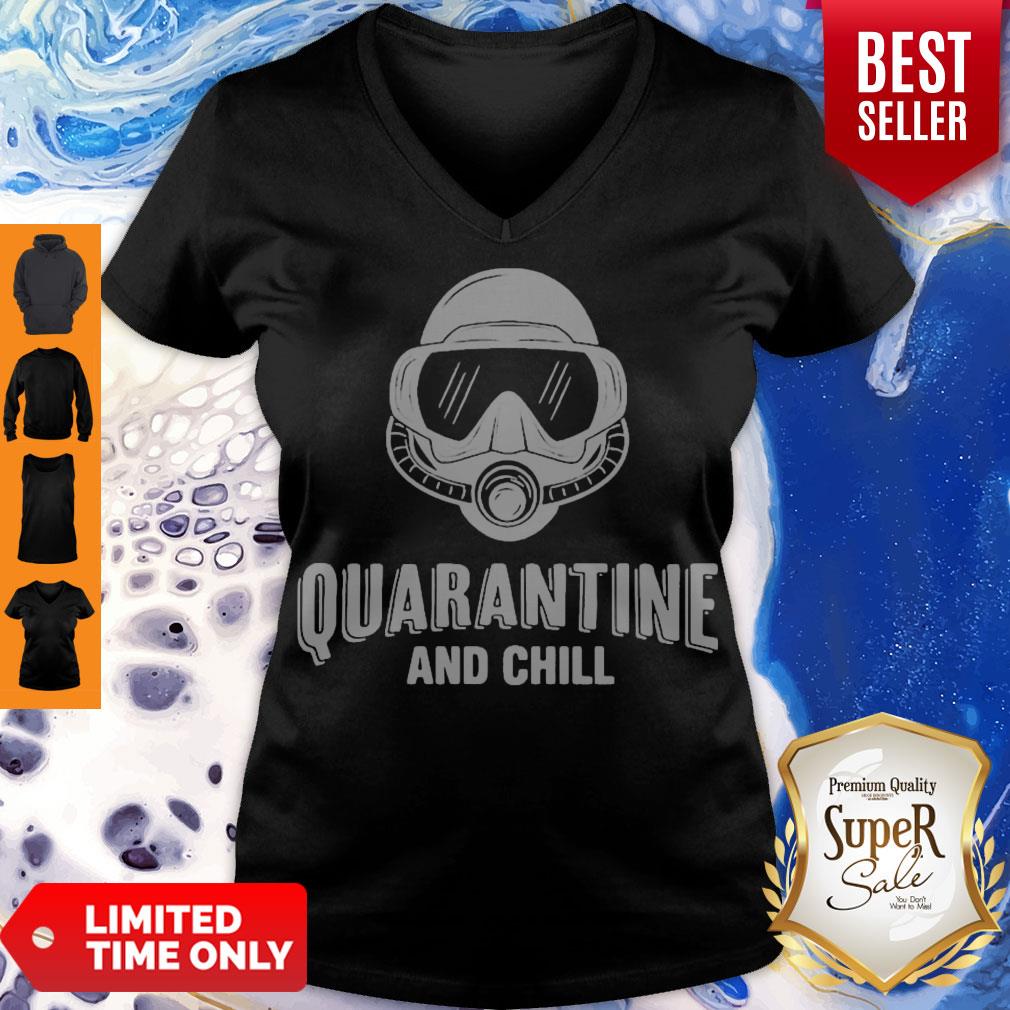 Funny Diver Quarantine And Chill Shirt