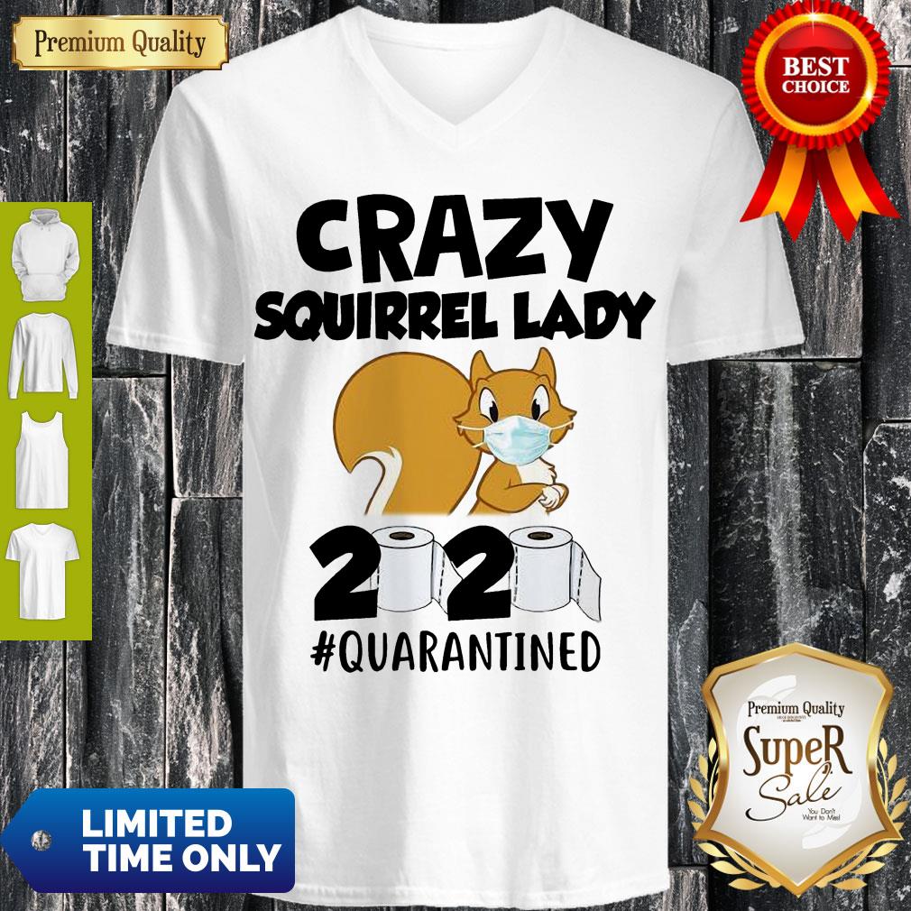 Premium Crazy Squirrel Lady 2020 Quarantined Covid-19 Shirt