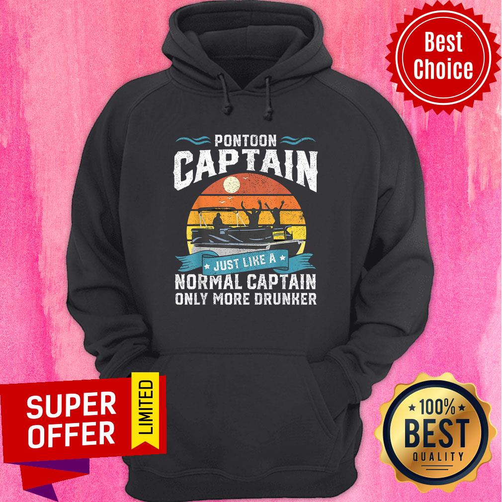 Vintage Pontoon Captain Just Normal Captain Only Shirt
