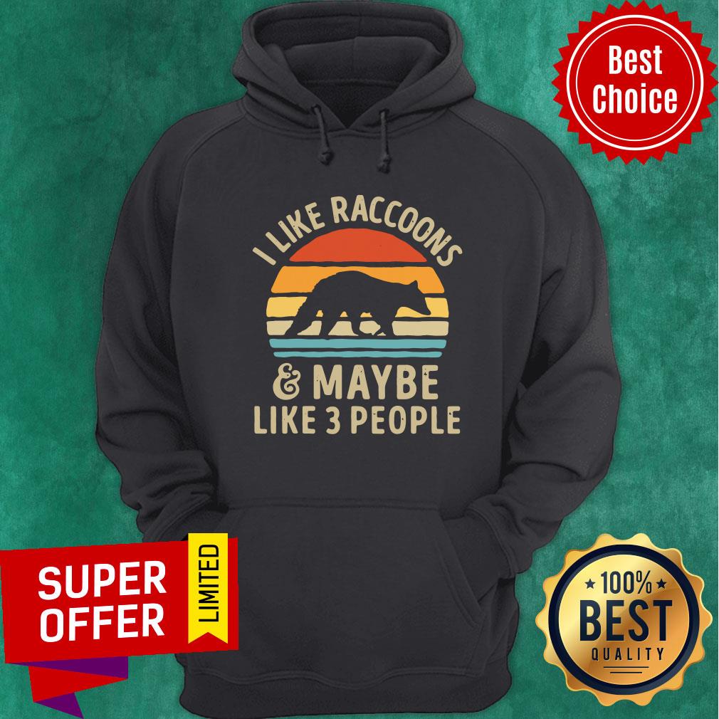 Vintage Retro I Like Raccoons And Maybe Like 3 People Shirt