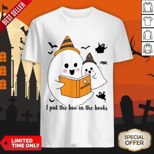 Funny Librarian I Put The Boo In The Book Halloween Shirt