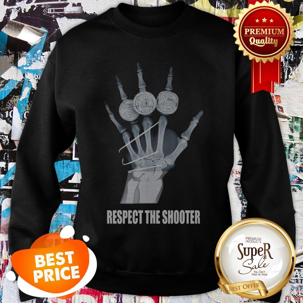 Warriors Stephen Curry Broken Hand Xray Respect The Shooter Shirt