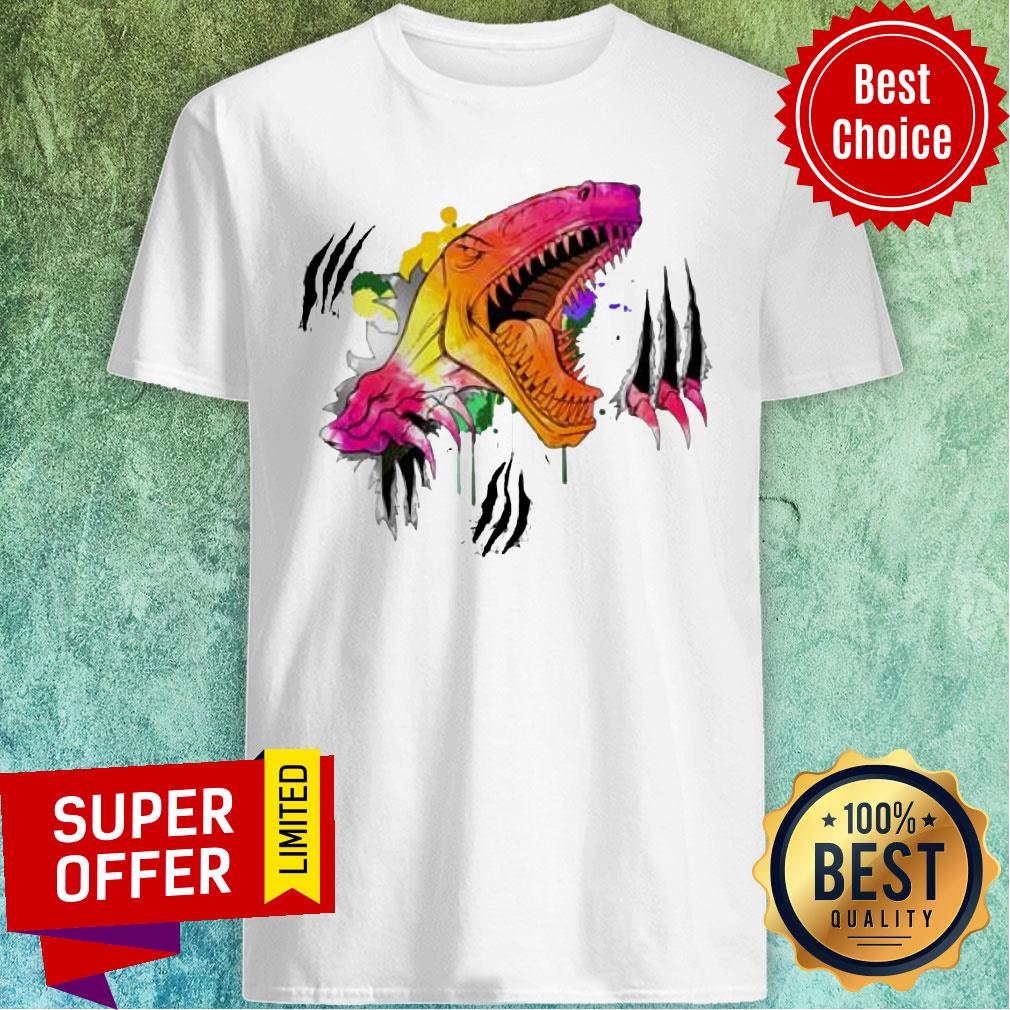 Water Color Dinosaur Halloween Shirt