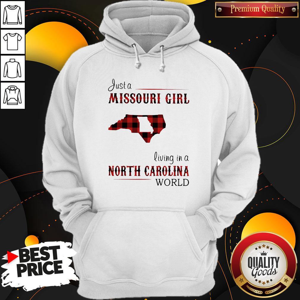 Wicked Just A Missouri Girl Living In A Wisconsin World Map Shirt