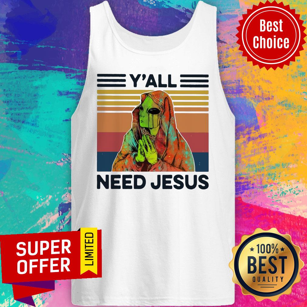 Y’all Need Jesus Alien Vintage Retro Shirt