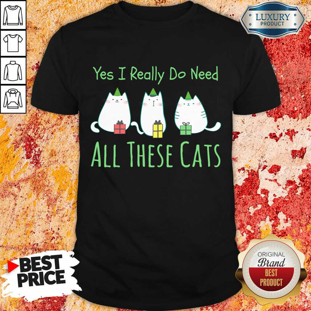 Yes I Really Do Need All These Cats Shirt