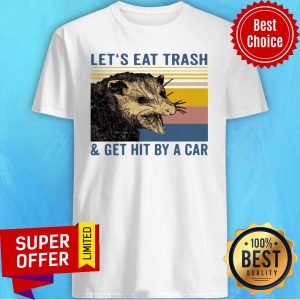 Nice Let’s Eat Trash And Get Hit By A Car Raccoon Shirt