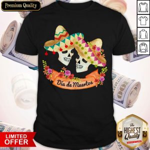 Sugar Skull Couple Dia De Muertos Day Dead Shirt