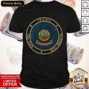 Official Vintage Idaho State USA United States Of America American Flag Shirt
