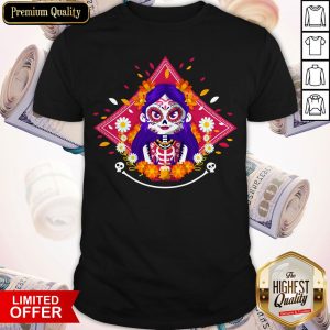 Happy Dia De Los Muertos Day Of Dead Sugar Skull Girl Shirt