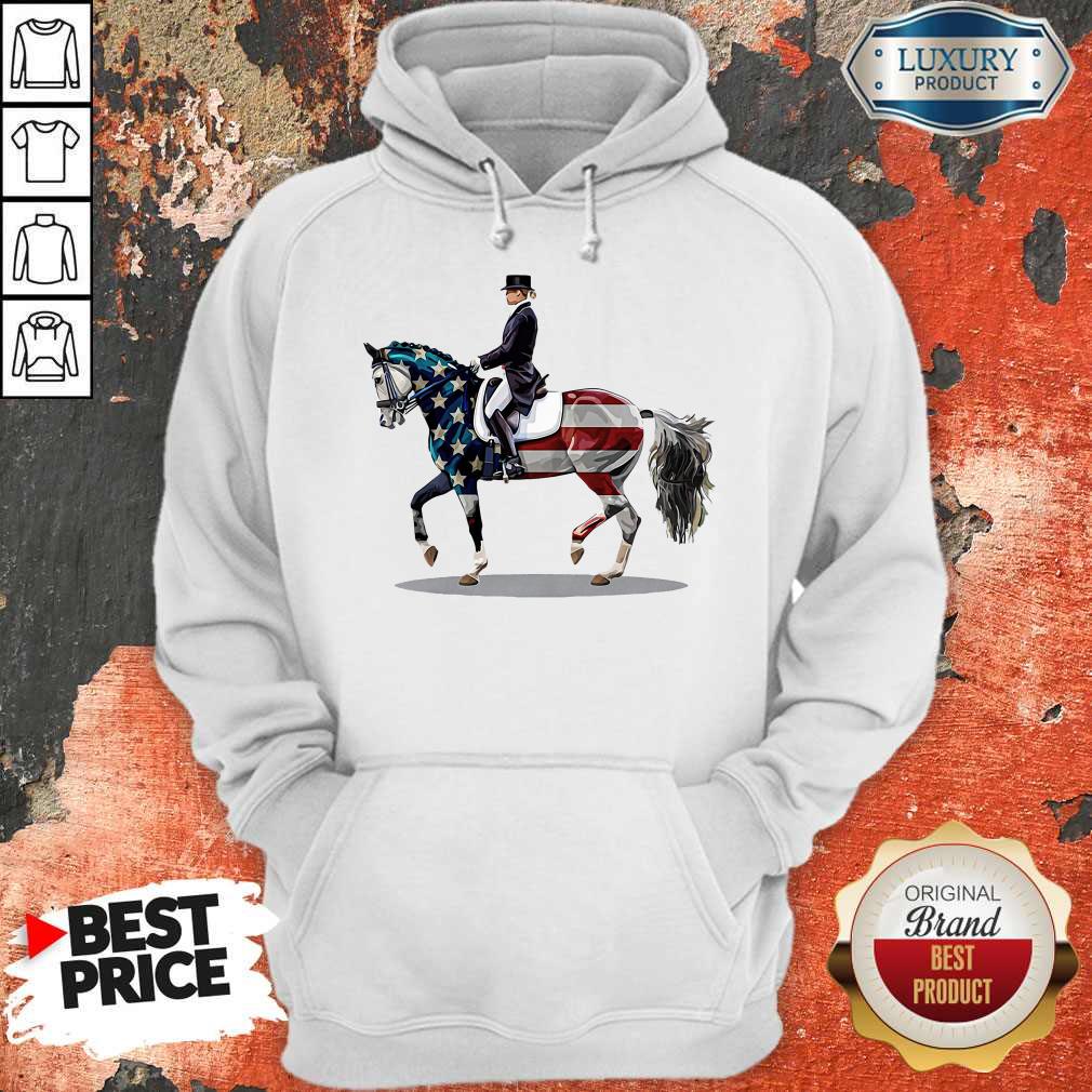 American Flag Dressage Horse Shirt