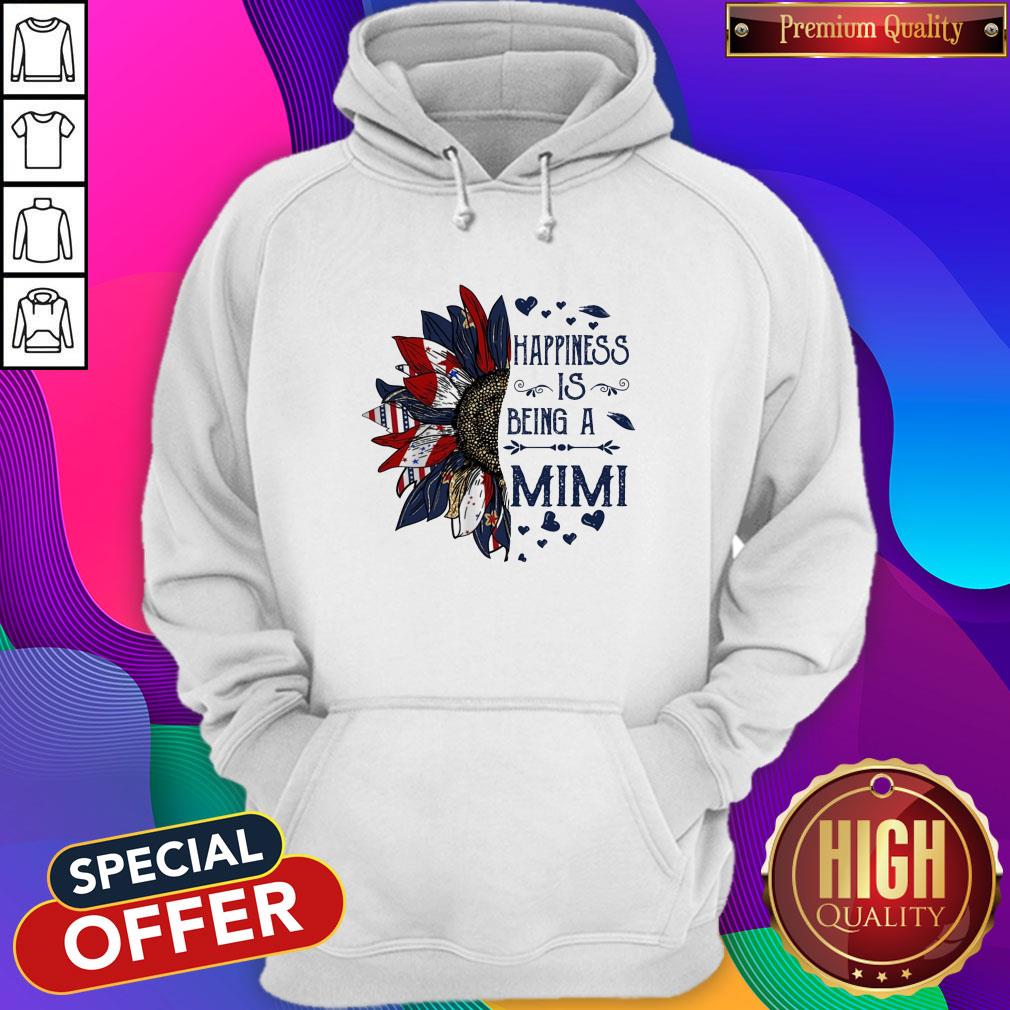American Flag Sunflower Happiness Is Being A Mimi Shirt