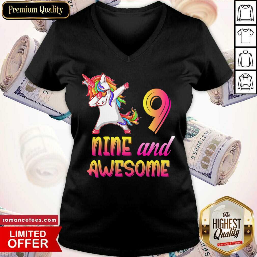 awesome-9th-birthday-girl-gift-9-year-old-girl-birthday-nine-and-awesome-v-neck.jpg