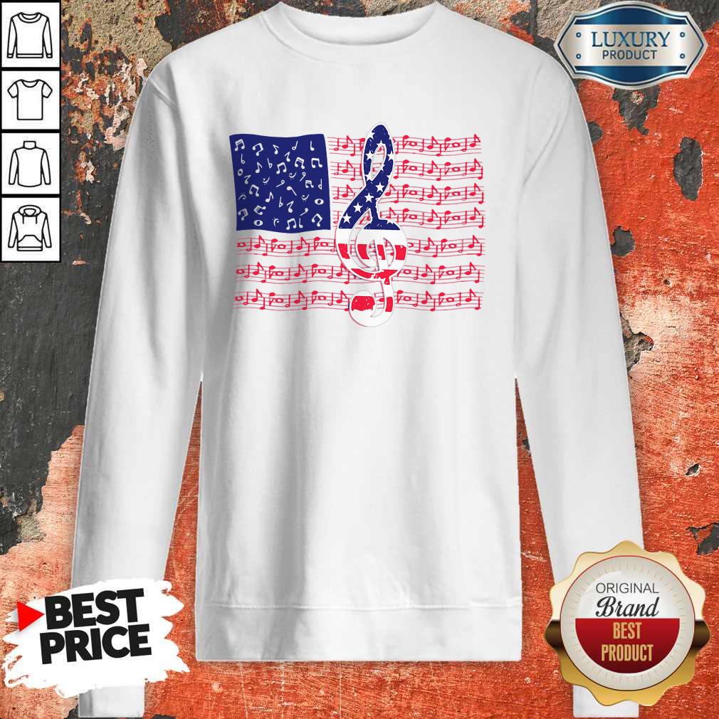 Awesome American Flag Music Shirt