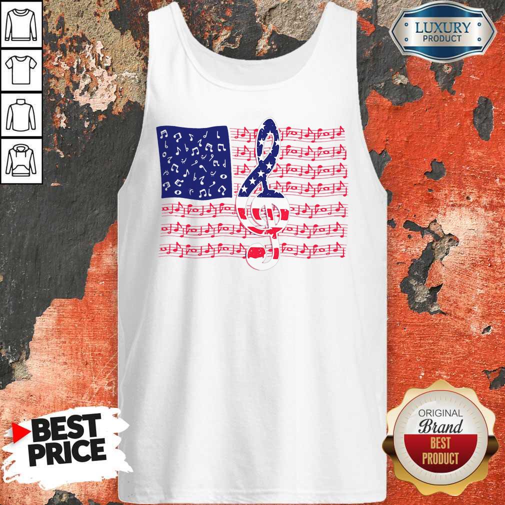 Awesome American Flag Music Shirt