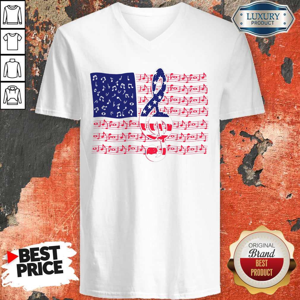 Awesome American Flag Music Shirt