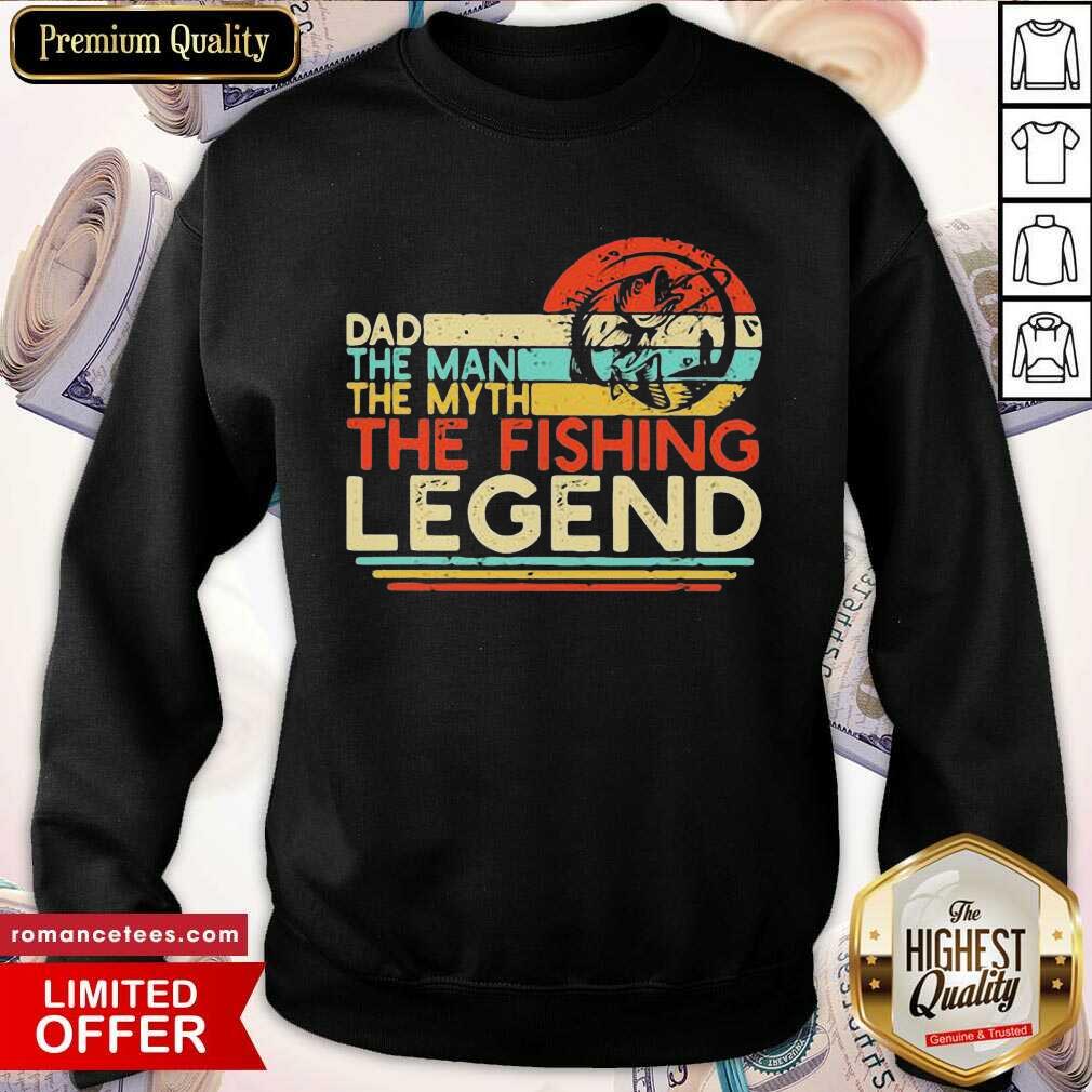 Awesome Dad The Man The Myth The Fishing Legend Vintage Shirt